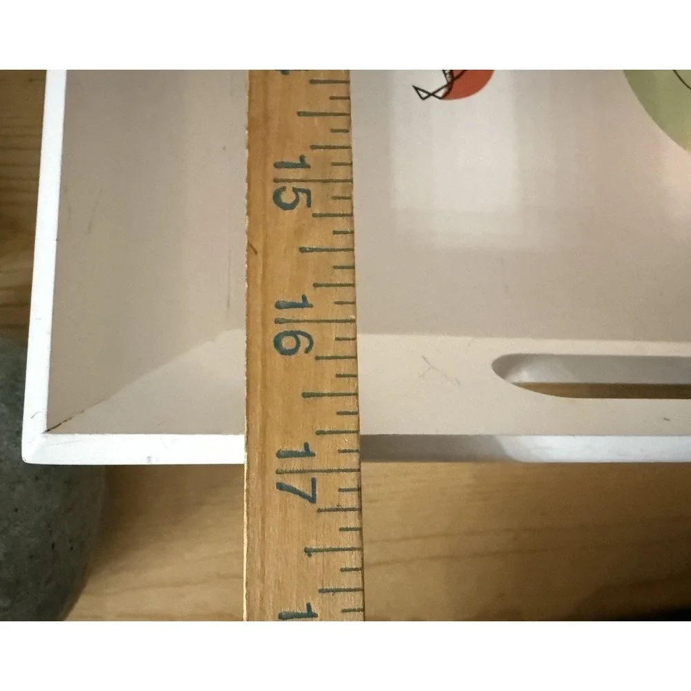 2007 Starbucks Coffee Co. Floral‎ Wooden Serving Tray 13
